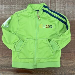 COOGI Toddler Lime Green Track Jacket with Navy Accents Size 24m